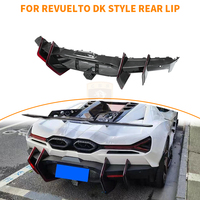 Diffuseur arrière en fibre de carbone sèche style DK, lèvre de pare-chocs arrière pour Lamborghini Revuelto, pièces de mise à niveau aérodynamique extérieures