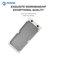 OCOCOO Radiateur en aluminium 240L-8, système de refroidissement par eau à 8 broches pour boîtier d'ordinateur, pour équipement de beauté, liquide et eau