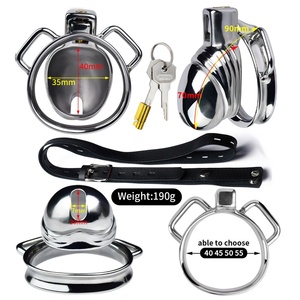 FRRK Metal Chastity Cage Device <b>for</b> <b>Man</b> Realistic Dildo Design Cock Lock Penis Rings Sex <b>Toys</b> Stainless Steel BDSM Sexual Shop - Product Image 6