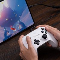 Controlador con Cable 8BitDo Ultimate 2 de 8 Bits, USB para PC, Windows 10, Android, Steam Deck, Raspberry Pi (Negro)