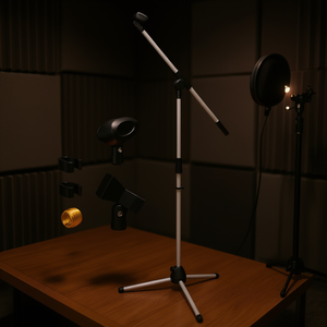 Soporte de Micrófono Ajustable de 18-72 Pulgadas con Brazo Articulado MS 080 WH, Trípode para Micrófono, para Grabación y Uso en Estudio - Product Image 2