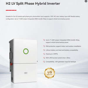 Inversor Híbrido de Baja Tensión H2-11.4kW, Inversor Solar de Energía para Toda la Casa con Batería de 48V, Certificado UL para América del Norte - Product Image 2