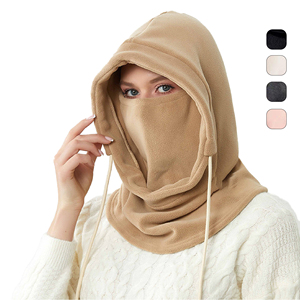 Winter Fleece Hood Scarf Adjustable <b>Neck</b> <b>Warmer</b> Face Cover for Cold Weather Protection - Product Image 1