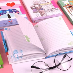 Lovely Cartoon <b>Diary</b> Note Book Pad Stationery Supplies Journal Agenda Student Mini Password Notebook - Product Image 5