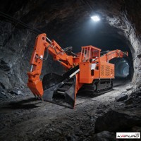 Cargadora de túneles de minería MTS-180, minicargadora de escoria a la parrilla sobre orugas, para excavaciones subterráneas
127