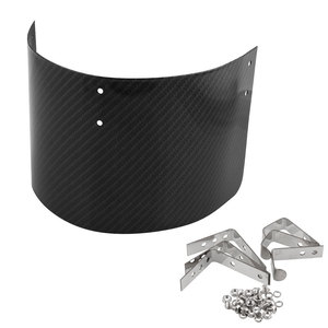 Carbon Fiber Air Filter Cover With Mounting <b>Hardware</b> For Retrofit Upgrade 304 Stainless Steel AF017 C - Product Image 1