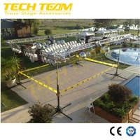 Torre de Soporte para Altavoces Line Array Profesional TECHTEAM MT-650, Torre Elevadora de 6.5m con Capacidad de Carga de 200kg, Portátil