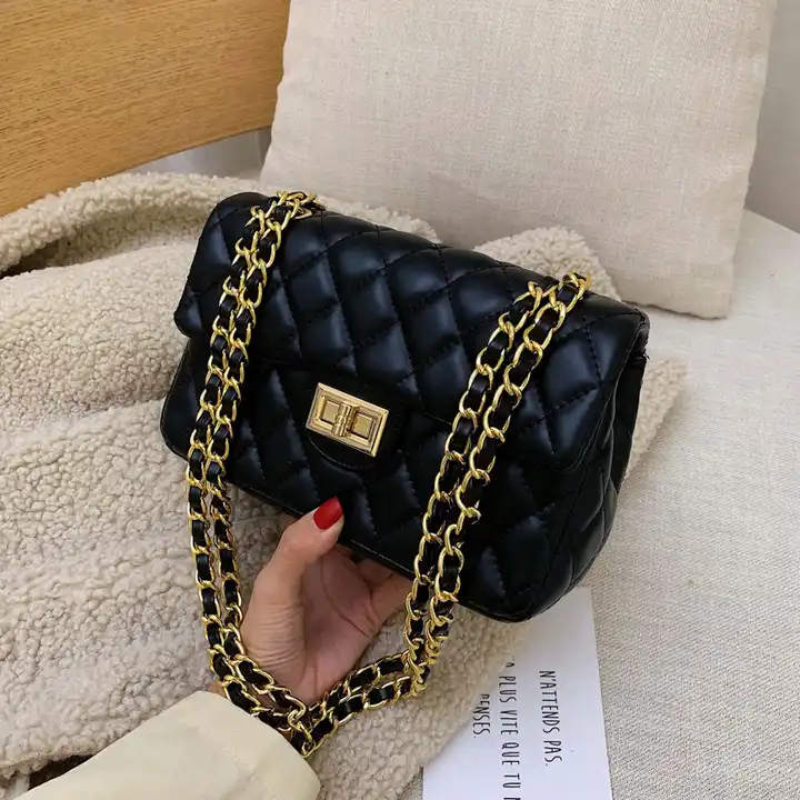 Wholesale Hot selling women leather chain quilted bags handbags