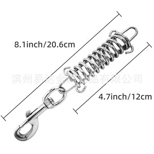 ชุดสายจูงสปริงโลหะ Eda สแตนเลสสตีล ดูดซับแรงกระแทก สำหรับสุนัข - Product Image 3