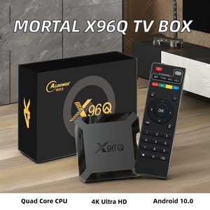 Nhà Máy x96q H313 Android 10 Quad Core TV Box 4K độ phân giải 8 + 128GB tốt nhất người bán miễn phí vui vẻ chơi Set Top Box - Product Image 3