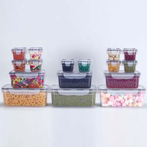 Prix de gros Boîte de rangement en plastique 24 paquets de boîte de rangement en plastique pour aliments - Product Image 1