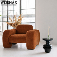 WISEMAX FURNITURE Canapé-lit simple moderne de style nordique, luxueux et confortable, avec revêtement rembourré, pour hôtel, villa, appartement, maison