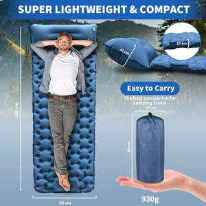 Ultra-léger TPU Topper <span class=keywords><strong>Camping</strong></span> coussin de couchage confortable Air Mat intégré <span class=keywords><strong>pompe</strong></span> <span class=keywords><strong>à</strong></span> <span class=keywords><strong>pied</strong></span> pour sac <span class=keywords><strong>à</strong></span> dos voiture voyage tentes randonnée - Product Image 2