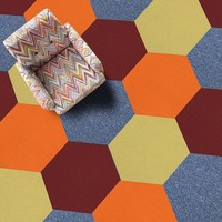 Offre Spéciale Nylon matériel nid d'abeille Pvc magasin tapis de sol support hexagonal tapis carreaux pour la maternelle tapis de sol