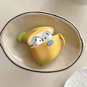 เคสซิลิโคนกันกระแทกสำหรับหูฟังไร้สายรุ่น Pro และรุ่นที่ 1/2/4 ลายกล้วยน่ารัก - Product Image 6