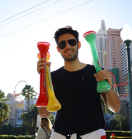 Gobelets en plastique de 24 oz pour boissons de fête, longs, avec couvercle et paille, pour slush et autres boissons