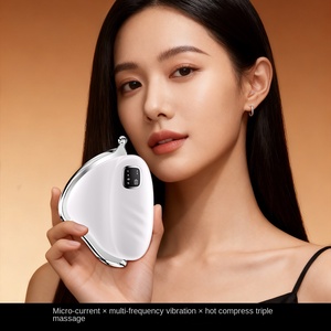 Rechargeable Handheld Muscle Recovery Device <b>ABS</b> Ship Shape 4 Modes Red Purple Light Heat Vibration Massager - Product Image 2