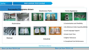 Высококачественная пресс-форма BaoLaihua BLH1 для двухкомпонентного литья под давлением, для автомобильных оконных систем, пластиковая, с полированной УФ-текстурой и гравировкой - Product Image 5
