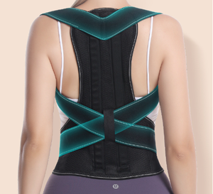 CONRIDA Supporto Lombare Regolabile in Neoprene, Cintura di Sostegno per <span class=keywords><strong>Schiena</strong></span> e Spalle, Correttore di Postura con Struttura in Acciaio per Uomo - Product Image 5
