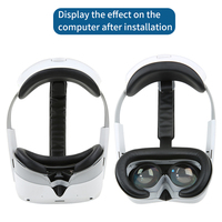 Remplacement de coussinet facial en cuir résistant avec support d'interface accessoires Vr souples 3 en 1 couverture de visage adaptée pour Pico 4 VR