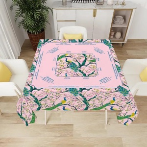 55.1X55.1 Pouces Tapis de Table Mahjong 100% Polyester Taille Personnalisable Nappe Mahjong Antidérapante avec Règles - Product Image 1