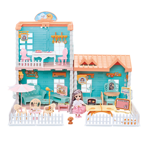 <span class=keywords><strong>Casa</strong></span> de muñecas en miniatura, muebles my lovely, villa de lujo, juguete para niñas - Product Image 1