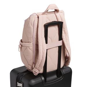 Sac à dos matelassé résistant à l'eau - Sac à dos de loisirs en nylon souple avec option de logo personnalisé, sangle antivol, design esthétique - Product Image 5