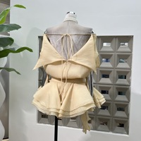 Robe Vintage Sexy en Maille Bulle pour Femme 2026, Robe Asymétrique à Fleurs 3D Françaises et Taille Cintrée, Idéale pour Soirées et Vacances, Vente en Gros