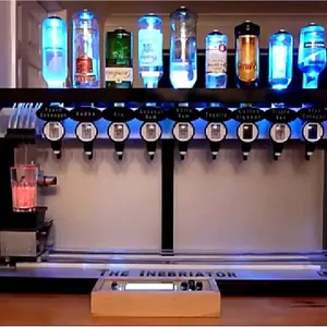 Kokteyl otomatik karıştırma makinesi, 9 şişe bağlar, içecek karıştırma makinesi