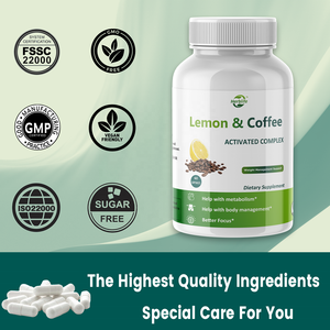 남성과 여성을위한 녹색 커피 빈과 Haccp OEM ODM 레몬과 커피 체중 관리 보충제 - Product Image 4