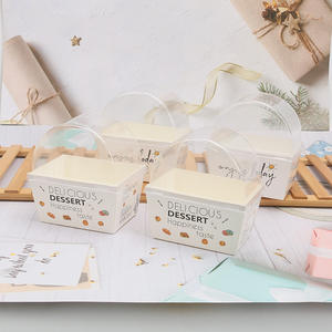 Sandwich-Verpackungsbox, Dicke Eier-Toast Burger Frühstücks- und Lunchbox mit Deckel, Transparente Back- und Gebäckverpackung - Product Image 3