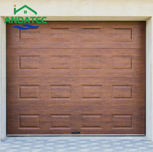 Porte de garage sectionnelle à double battant en bois massif américain, isolée, avec volet <span class=keywords><strong>coulissant</strong></span> latéral, <span class=keywords><strong>prix</strong></span> - Product Image 4