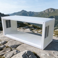 Maison conteneur pliable démontable pour un relocalisation et une réutilisation faciles lors de projets d'ingénierie mobiles et de camps de chantier