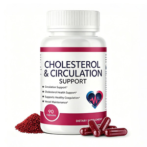 Cápsulas OEM para la Salud del <span class=keywords><strong>Colesterol</strong></span>, Suplemento para el Corazón con <span class=keywords><strong>Arroz</strong></span> <span class=keywords><strong>de</strong></span> <span class=keywords><strong>Levadura</strong></span> <span class=keywords><strong>Roja</strong></span>, Ajo <span class=keywords><strong>y</strong></span> CoQ10 - Product Image 1