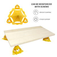 Lot de 10 supports hexagonaux en plastique pour peinture, mini-stand conique, support pyramidal, patins de peinture, support de peinture pour charpentier et peintre