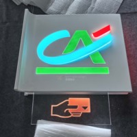 Caja de Luz de Acero Inoxidable de Doble Cara de Grado Profesional, IP67 Impermeable, 5000 Lúmenes LED |   Letrero Publicitario Acrílico Elevado de Diseño Complejo