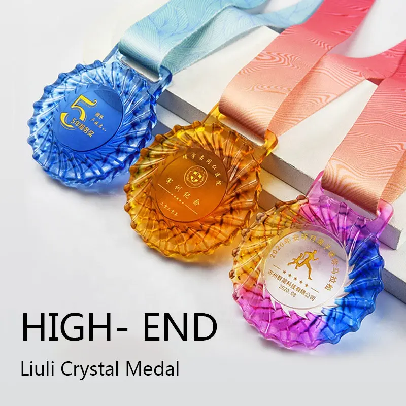 18 years crystal medal manufacturer original patent hanging medal customization Medal presentation at the Games marathon