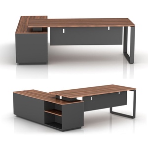 Bureau de direction au design moderne avec rangement, solution de mobilier modulaire industriel, bureau convertible avec tiroir - Product Image 1