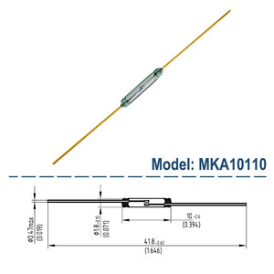 Interruttore a Reed in Vetro Miniaturizzato 2/3 Pin 10mm 14mm 20mm 50mm/<span class=keywords><strong>Sensore</strong></span> <span class=keywords><strong>Magnetico</strong></span> in Plastica SMD/Interruttori Relè a Contatto Normalmente Aperto/Chiuso - Product Image 2