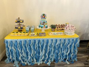 <span class=keywords><strong>Gonna</strong></span> da tavolo in tulle arricciato effetto salice, impermeabile, stile americano, su misura, per tavoli rettangolari o rotondi, 6FT - Product Image 6