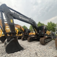 Excavatrice sur chenilles Volvo EC360B EC360C d'occasion de qualité supérieure, 36 tonnes, engin de terrassement hydraulique robuste avec peu d'heures de fonctionnement, en stock
