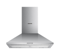 90cm Wandmontierte Edelstahl-Dunstabzugshaube Aluminiumfilter LED-Beleuchtung Geräuscharm Luftstrom Elektrisch 220V