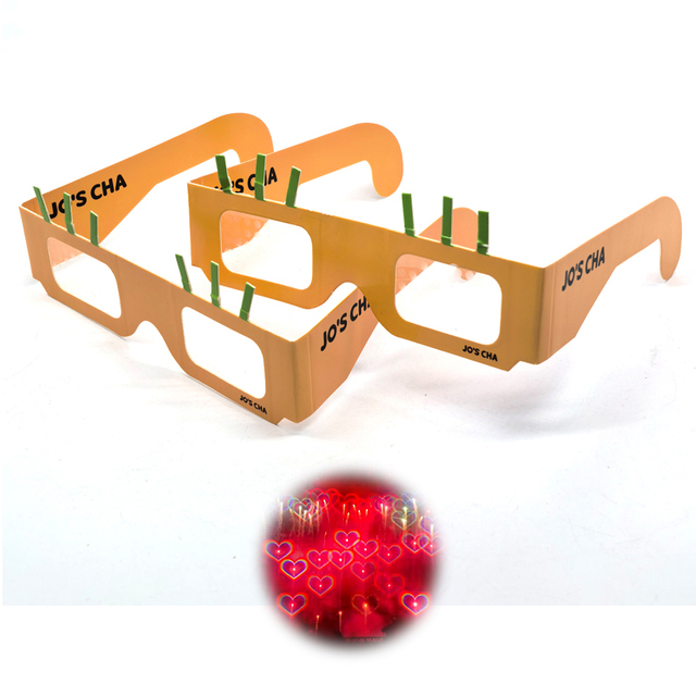 Coldplay Moon Goggles Heart Diffraction Glasses Paper Party Customized Color Printing Frame Solar Eclipse Clip Glasses