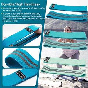 Bandas de tela para la cadera, 3 uds., resistencia pesada, lazo elástico, yoga, Fitness, gimnasio, bandas de entrenamiento para ejercicio, culturismo, fisioterapia - Product Image 3