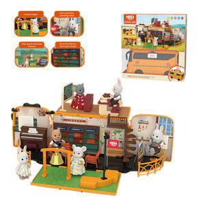 Jouet pour enfants Koala <span class=keywords><strong>Town</strong></span> Diary 2022, bus scolaire, bricolage, jouet de voiture amusant, caravane transformable, bus scolaire électrique, jouet de maison de jeu pour enfants - Product Image 3