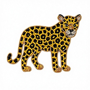 ปกสมุดลายสัตว์สุดหรู งานแฮนด์เมดประดับลูกปัด ปักลายตามสั่ง ขนาดพิเศษ สไตล์อเมริกัน ปกแข็ง สำหรับโรงเรียน - Product Image 1