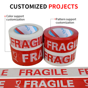 In Trắng <span class=keywords><strong>Bopp</strong></span> Chất liệu đóng gói băng 45mic x 48 mét x 100m carton niêm phong không thấm nước nhiệm vụ nặng nề với màu sắc logo - Product Image 4