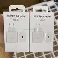 Adaptador PD de 45W Original de Fábrica, USB-C TA845, Enchufe EU, UK, US, Carga Súper Rápida, Adaptador de Corriente Tipo C para Samsung S26U S25 S24 S23