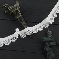 Dentelle élastique en nylon et soie de 2,5 cm, garniture en dentelle tricotée, accessoires de lingerie, tissu pour ourlet de jupe, vêtements faits main DIY, textile de maison