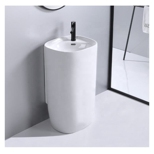 <span class=keywords><strong>Lavabo</strong></span> de salle de bains en céramique, une pièce, <span class=keywords><strong>sur</strong></span> pieds - Product Image 2